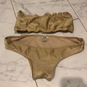 Gorgeous gold bikini